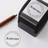 Personalized Self-Inking Address Stamper with Initial - Round - 5235