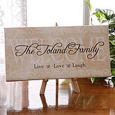 Live, Laugh, Love© Welcome Canvas Art