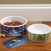 Personalized Photo Collage Cat Bowl, Dog Bowl