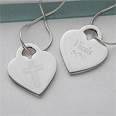Love and Faith© Sterling Heart Necklace