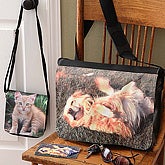 Pet Photo Personalized Messenger Bags, Purse