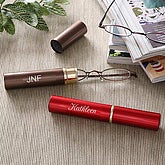 Compact Reading Glasses & Personalized Red Case