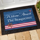 Welcome Aboard!© Personalized Boat Mat