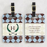Golf Pro Personalized Golf Bag Address Tag - 5486