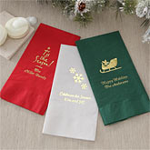 Personalized Christmas Party Guest Towels - 5562