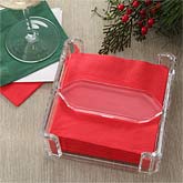 Clear Acrylic Beverage Napkin Holder - 5566