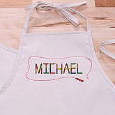 Personalized Colored Pencil, Oil Pastel & Watercolor Paint Art Set, Kids Craft Apron - Crayon Time