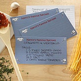 Kiss The Cook Custom Recipe Cards - 3x5, 4x6