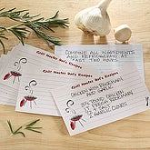 BBQ Grill Custom Printed Recipe Cards - 5690