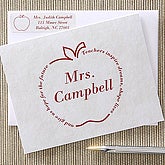 Apple Personalized Teacher Note Cards