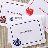 Personalized Note Card Stationery - Academic Designs - 5757