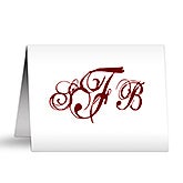 Personalized Note Cards - Script Monogram - 5767