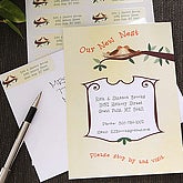 Personalized Moving Announcements - Our New Nest, Self-Inking Address Stamp - Bird's Nest