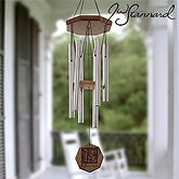 Personalized Wind Chimes - Floral Monogram - 5828