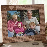 Loving Hearts Engraved 8" x 10" Personalized Wood Frame - 5833