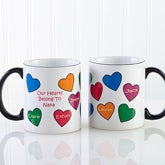 Personalized Ceramic Coffee Mug - Our Hearts Belong To You - 5837 Personalized Ceramic Coffee Mug - Our Hearts Belong To You - 5837