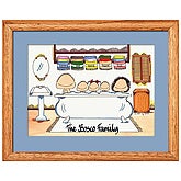 Bathtub Buddies Watercolor 11 x 14 METAL Frame