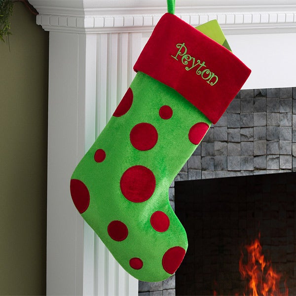 10408 embroidered polka dot christmas large embroidered christmas