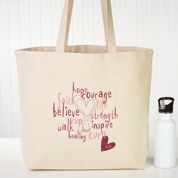 12206 - Love Life Personalized Rhinestone Canvas Tote - Canvas Tote 12206 - Love Life Personalized Rhinestone Canvas Tote - Canvas Tote