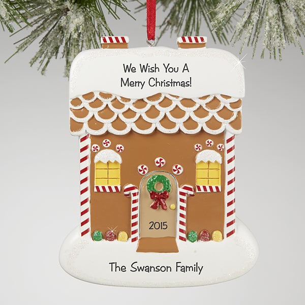 13649 gingerbread house greetings 169 personalized ornament 13649 gingerbread house greetings 169 personalized ornament