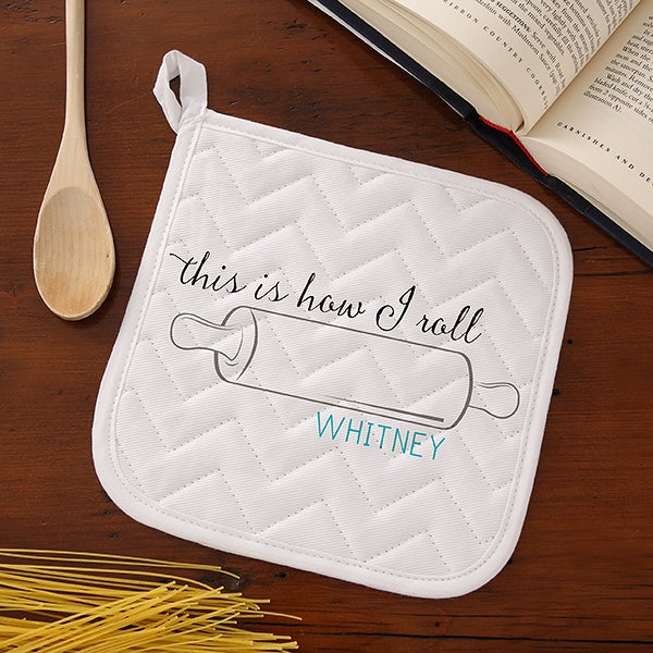 Kitchen Puns Personalized Potholder