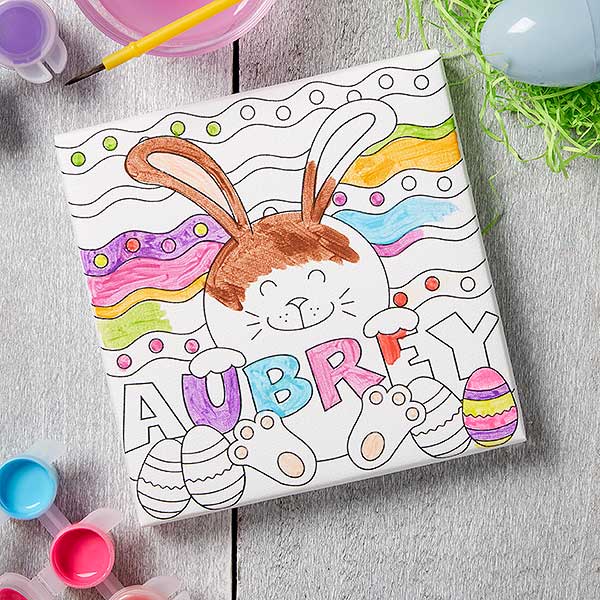 easter gift ideas with Easter DIY Coloring Canvas Print