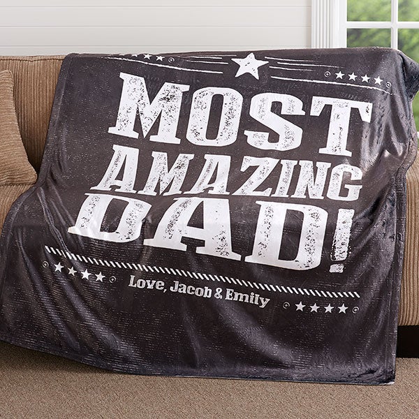 Dad's Plush Blanket