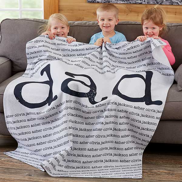 Personalized Dad Blanket