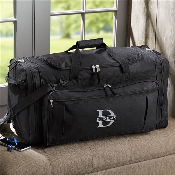 Embroidered Duffel Bag