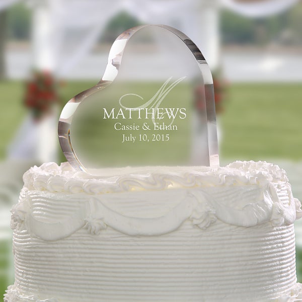 Monogram Wedding Cake Toppers Pictures