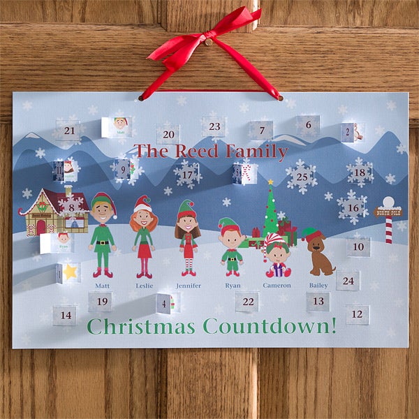 Personalized Christmas Countdown Calendar