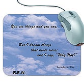 Personalized Mouse Pad - I Say Why Not Design