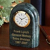 Timeless Recognition© Marble Desk Clock