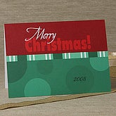 Christmas Cards >> Green Polka Dots Personalized Return Address Labels