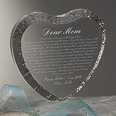 My Letter To Mom Heart Sculpture