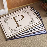 4 Color Monogram© Personalized Doormat
