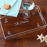 secondary_category(ies) nolink] >> Seashore&copy; Personalized Serving Tray