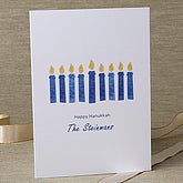 Christmas Cards >> Personalized Hanukkah Candles Return Address Labels