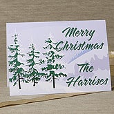 Christmas Cards >> Snow Covered Evergreen Personalized Return Address Labels