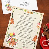 Cookies & Milk Personalized Letter From Santa  - 6233