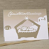 Christmas Cards >> Baby Jesus Personalized Christmas Return Address Labels