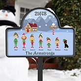 Personalized Cartoon Character Christmas Lawn Sign - 6332