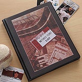Personalized Sports Ticket Stub Scrapbook Album - 6361