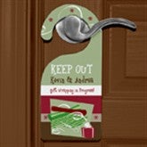 secondary_category(ies) nolink] >> Keep Out!&copy; Personalized Holiday Door Hanger