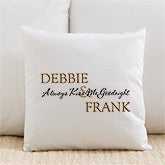 Kiss Me Goodnight Personalized Linen Pillow