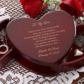 PersonalizationMall.com:We Beat As One Engraved Jewelry Box only $21.71 + shipping