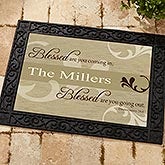 You Are Blessed Personalized Religious Doormat - 6546