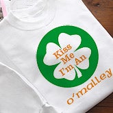 Personalized Kiss Me I'm Irish T-Shirt