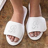 Ladies Boutique >> Rhinestone Monogram? Terry Slippers