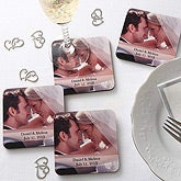 Wedding Photo Coaster Set